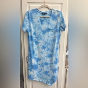 Generation Love Light Blue Tie-Dye Tee with Pocket